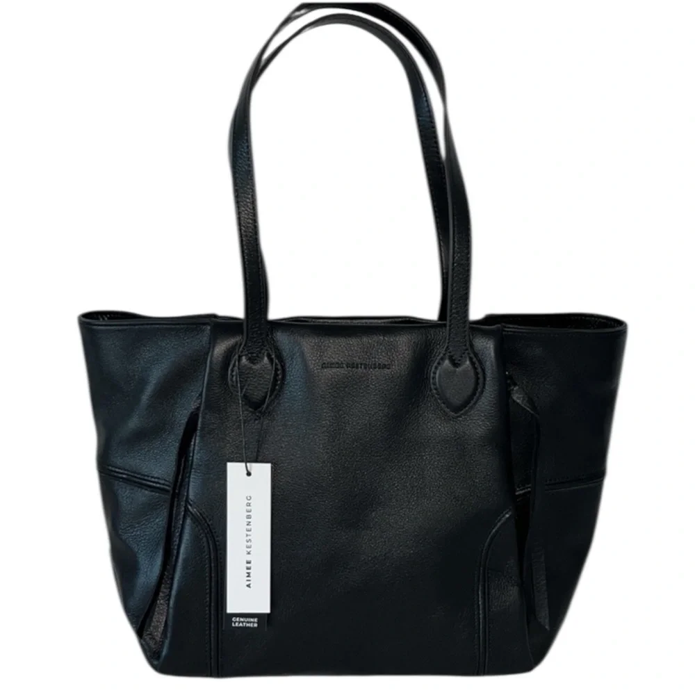 AIMEE KESTENBERG Leather Chelsea Tote Bag in Classic Black NWT!!!! - Picture 3 of 11